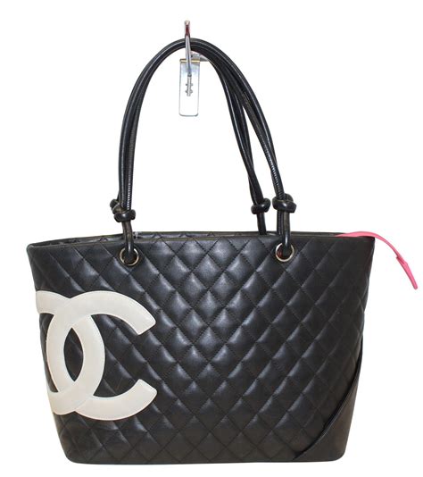 chanel quilted leather tote|authentic Chanel tote bag.